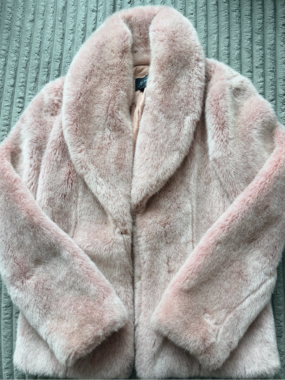 Guess Marciano Classic Women's Faux Fur Jacket in Blush Pink